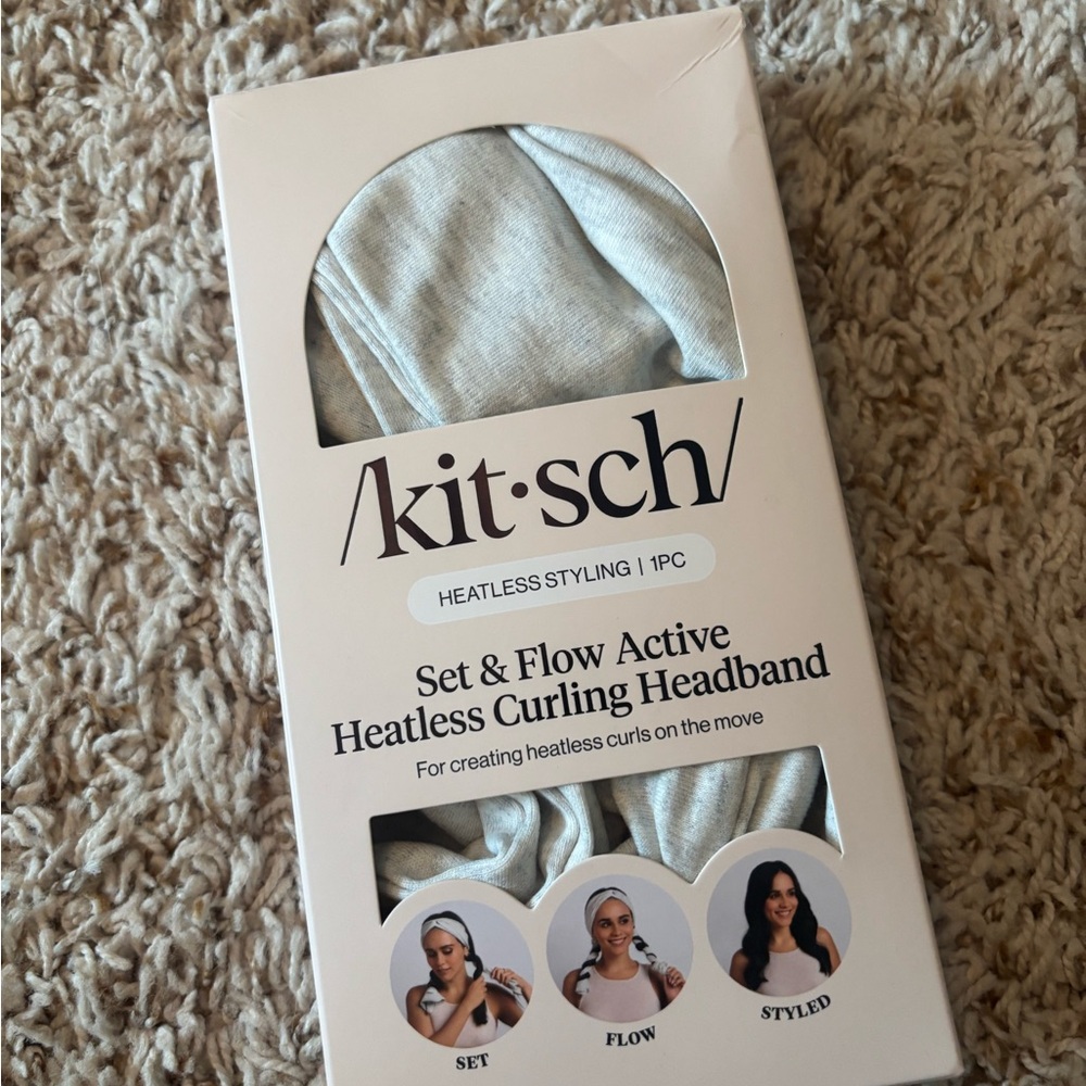 Kitsch Heather Gray Curling Headband